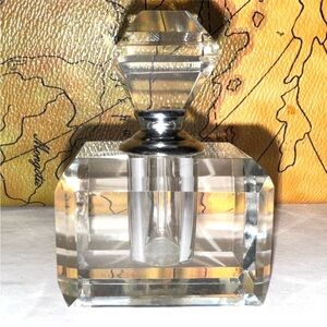 Elegant Oleg Cassini Crystal Perfume Bottle